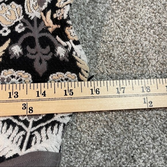 Anthropologie Ett:twa Soiree Midi Dress Black Floral Embroidered Size 4P - Picture 9 of 9